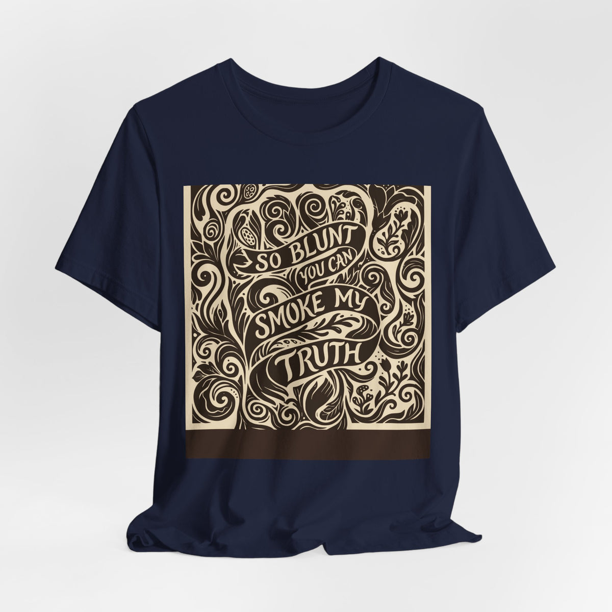 Let's Be Blunt | Blunt Truth Linocut Graphic T-Shirt | LinoRock