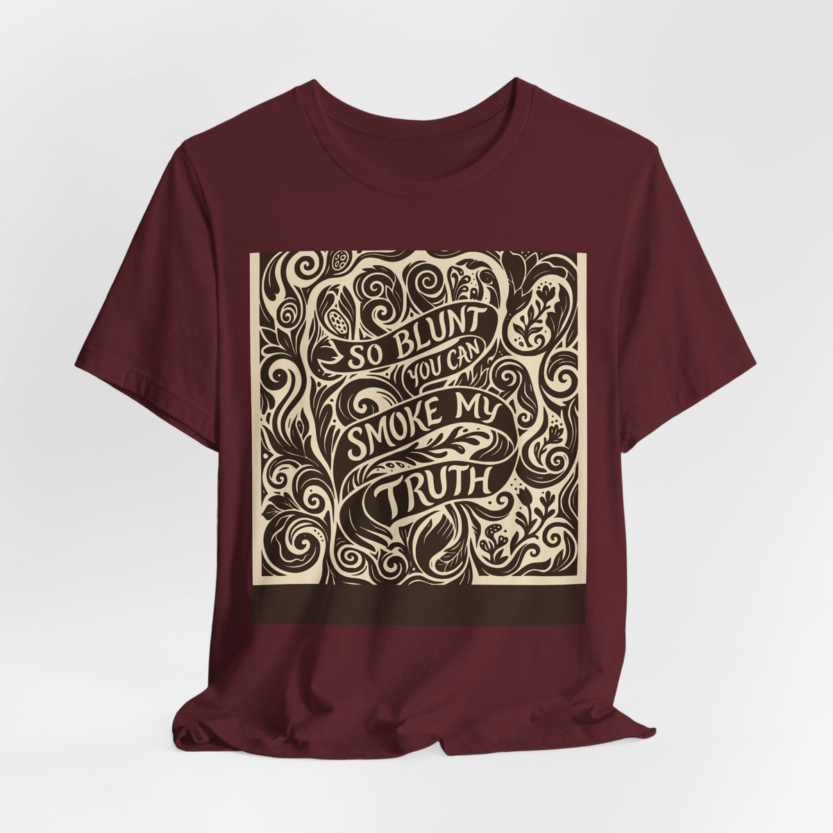 Let's Be Blunt | Blunt Truth Linocut Graphic T-Shirt | LinoRock