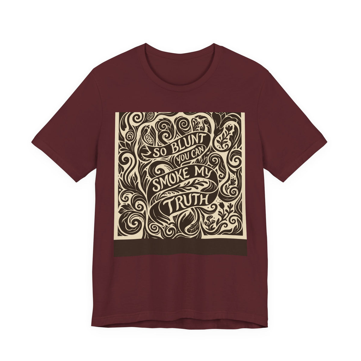 Let's Be Blunt | Blunt Truth Linocut Graphic T-Shirt | LinoRock