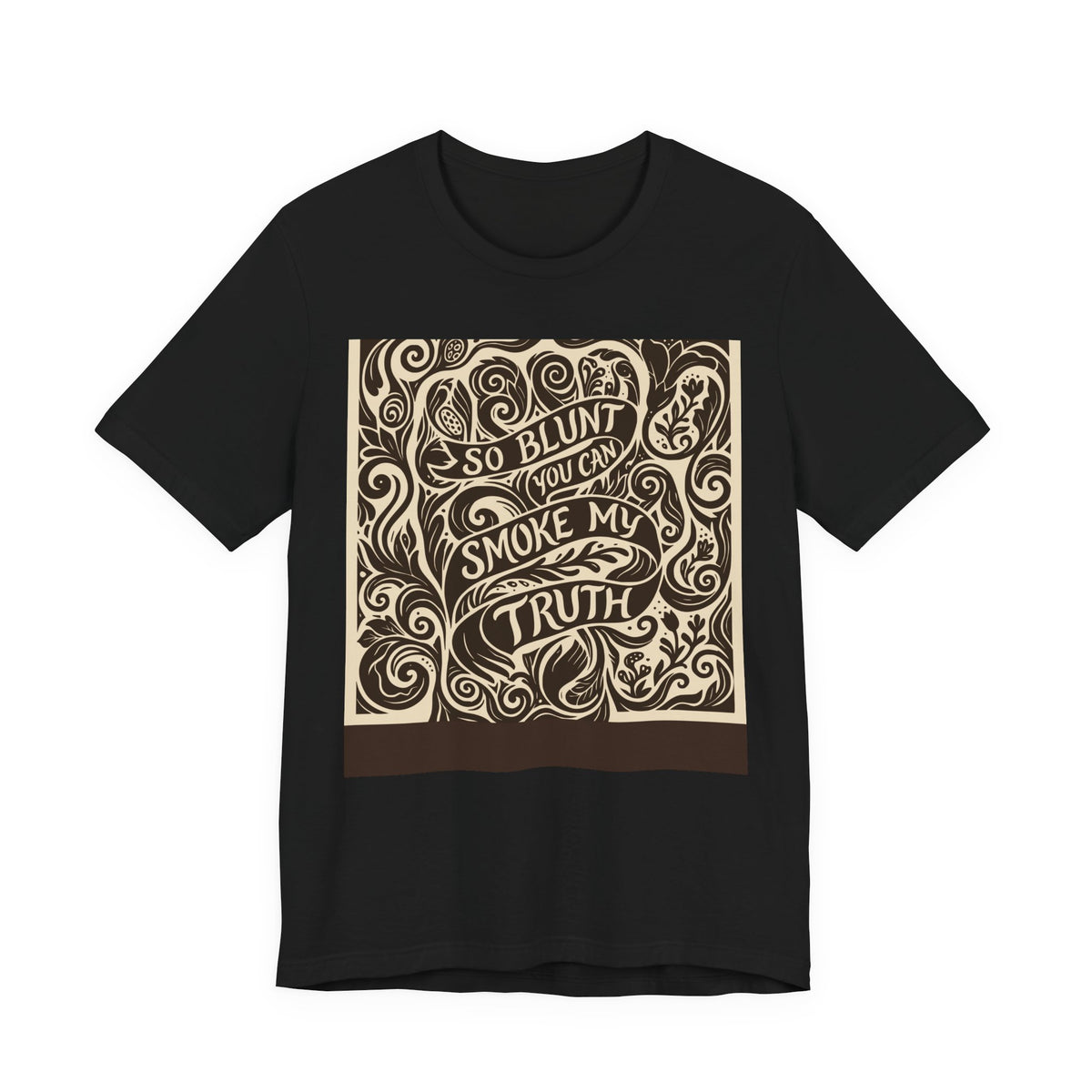 Let's Be Blunt | Blunt Truth Linocut Graphic T-Shirt | LinoRock