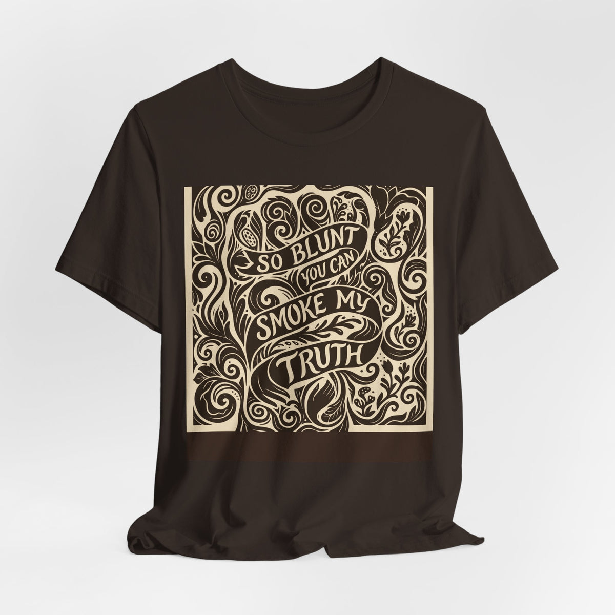 Let's Be Blunt | Blunt Truth Linocut Graphic T-Shirt | LinoRock