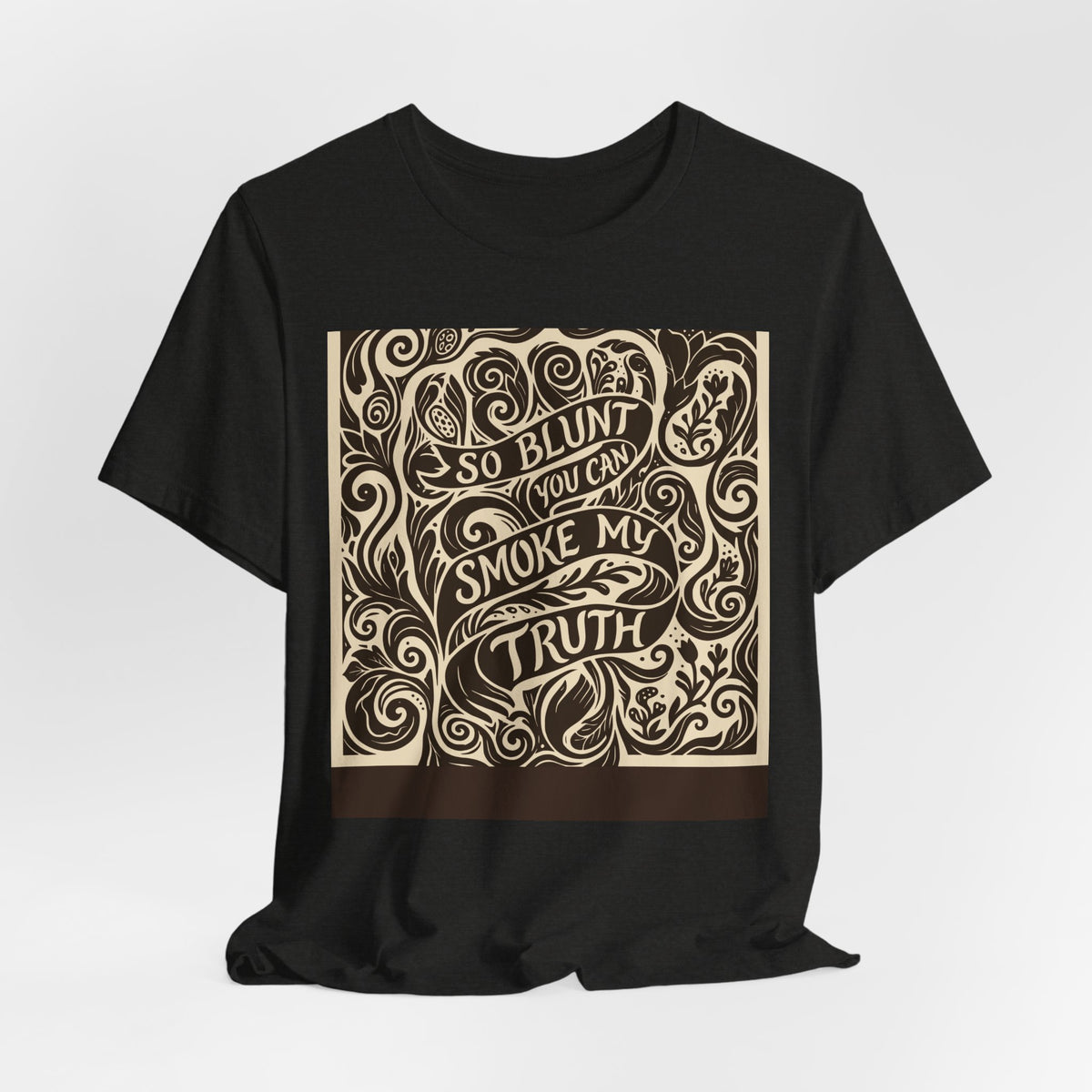 Let's Be Blunt | Blunt Truth Linocut Graphic T-Shirt | LinoRock