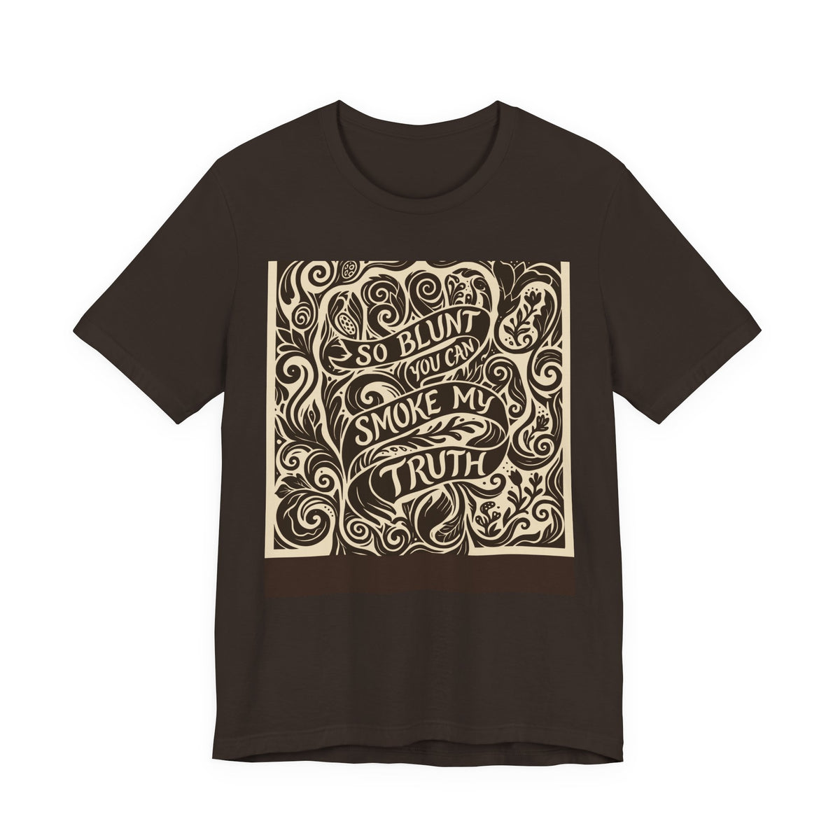 Let's Be Blunt | Blunt Truth Linocut Graphic T-Shirt | LinoRock