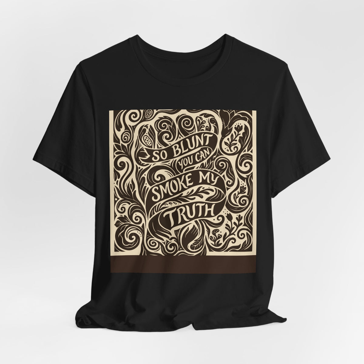 Let's Be Blunt | Blunt Truth Linocut Graphic T-Shirt | LinoRock